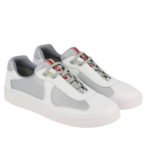 prada sneakers uomo bianche|Prada shoes for men.